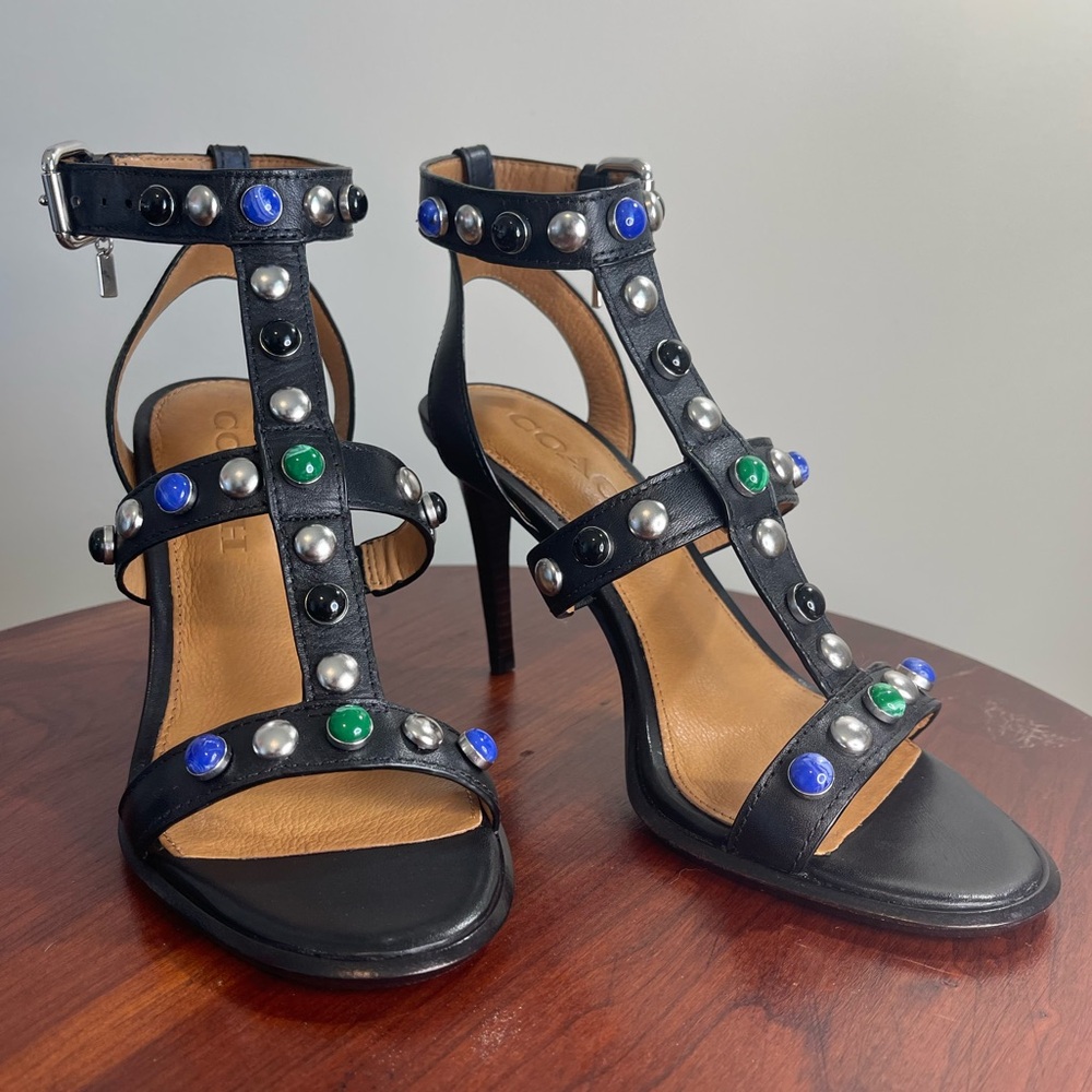NWT Coach Isabel Semi Matte Calf Heels